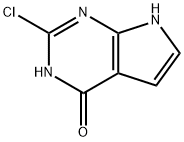 2-Chloro-3,7-dihydro-4H-pyrrolo[2,3-d]pyriMidin-4-one Structural