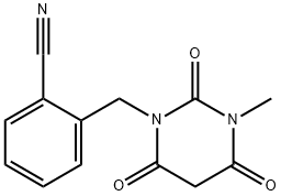 Benzonitrile, 2-[(tetrahydro-3-Methyl-2,4,6-trioxo-1(2H)-pyriMidinyl)Methyl]- Structural