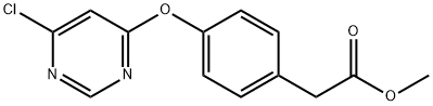 Methyl 2-(4-(6-chloropyriMidin-4-yloxy)phenyl)acetate Structural