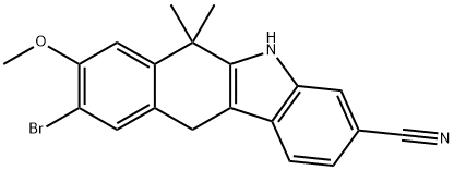 9-broMo-8-Methoxy-6,6-diMethyl-6,11-dihydro-5H-benzo[b]carbazole-3-carbonitrile