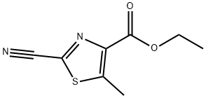 ethyl 2-cyano-4-methylthiazole-5-carboxylate Structural
