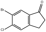 1H-Inden-1-one, 6-broMo-5-chloro-2,3-dihydro- Structural