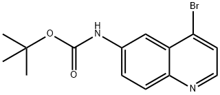 tert-Butyl (4-broMoquinolin-6-yl)carbaMate Structural