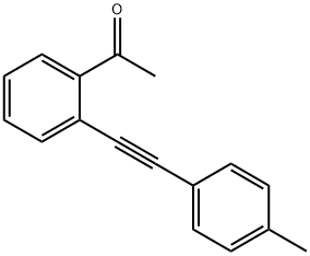 o-(p-tolylethynyl)acetophenone Structural