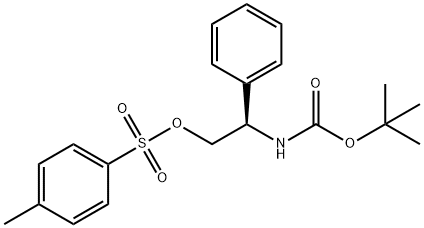 (R)-2-(Boc-aMino)-2-phenylethyl 4-Methylbenzenesulfonate Structural