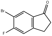 6-BroMo-5-fluoro-2,3-dihydro-1H-inden-1-one Structural