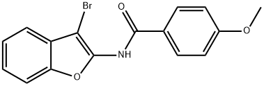 N-(3-BroMobenzofuran-2-yl)-4-MethoxybenzaMide Structural