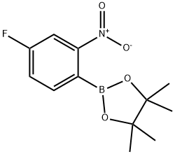 1,3,2-dioxaborolane,2-(4-fluoro-2-nitrophenyl)-4,4,5,5-tetraMethyl- Structural