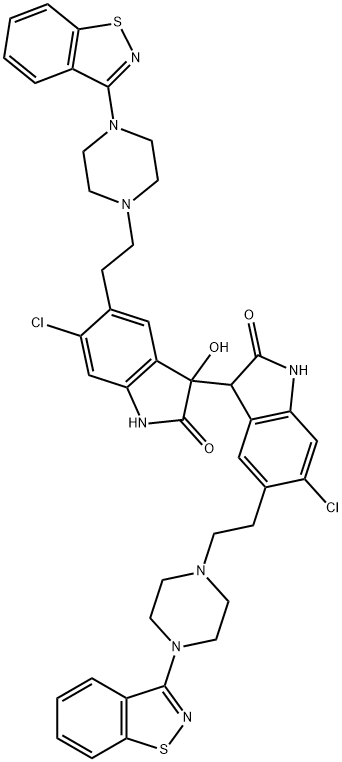 5,5'-Bis(2-(4-(benzo[d]isothiazol-3-yl)piperazin-1-yl)ethyl)-6,6'-dichloro-3-hydroxy-3,3'-biindoline-2,2'-dione