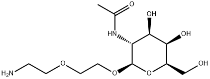 N-((2R,3R,4R,5R,6R)-2-(2-(2-aMinoethoxy)ethoxy)-4,5-dihydroxy-6-(hydroxyMethyl)-tetrahydro-2H-pyran-3-yl)acetaMide Structural