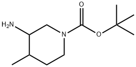 tert-butyl 3-aMino-4-Methylpiperidine-1-carboxylate Structural