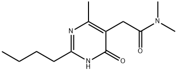 2-(2-butyl-4-hydroxy-6-MethylpyriMidin-5-yl)-N,N-diMethylacetaMide Structural