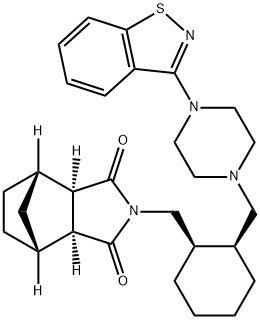 (3aR,4S,7R,7aS)-2-{(1R,2S)-2-[4-(1,2-benzisothiazol-3-yl)piperazin-1-ylMethyl]cyclohexylMethyl}hexahydro-4,7-Methano-2H-isoindole-1,3-dione hydrochloride