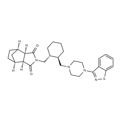 R,R-endo-lurasidone HCl Structural