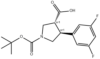 Boc-(+/-)-trans-4-(3,5-difloro-phenyl)-pyrrolidine-3-carboxylic acid