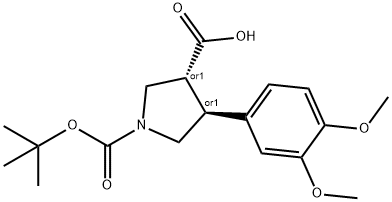 Boc-(+/-)-trans-4-(3,4-diMethoxy-phenyl)-pyrrolidine-3-carboxylic acid