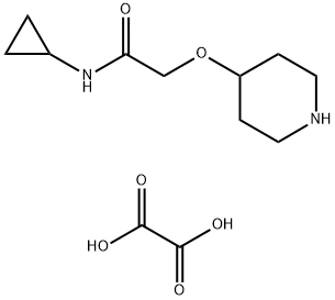 N-Cyclopropyl-2-(piperidin-4-yloxy)acetaMide oxalate Structural