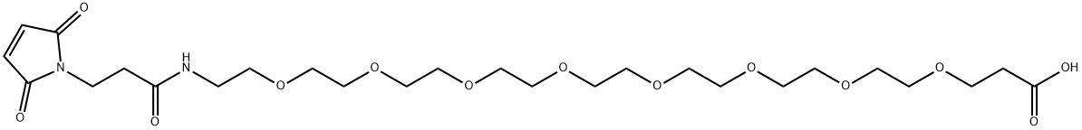 Mal-PEG8-COOH Structural