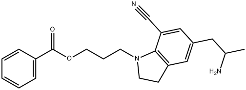 5-(2-Aminopropyl)-1-[3-(benzoyloxy)propyl]-2,3-dihydro-1H-indole-7-carbonitrile