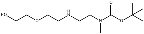 tert-butyl (2-((2-(2-hydroxyethoxy)ethyl)aMino)ethyl)(Methyl)carbaMate Structural