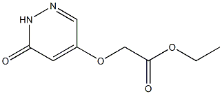 Ethyl 2-((6-oxo-1,6-dihydropyridazin-4-yl)oxy)acetate Structural