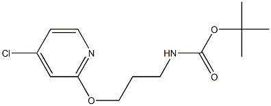 tert-butyl 3-(4-chloropyridin-2-yloxy)propylcarbamate Structural