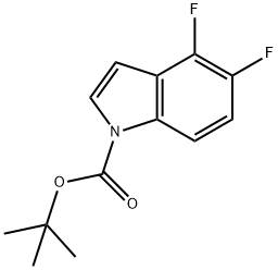tert-butyl 4,5-difluoro-1H-indole-1-carboxylate Structural
