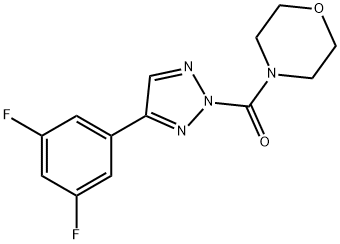 Methanone, [4-(3,5-difluorophenyl)-2H-1,2,3-triazol-2-yl]-4-Morpholinyl- Structural