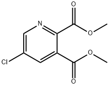 diMethyl 5-chloropyridine-2,3-dicarboxylate Structural