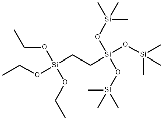tris(trimethylsiloxy)silylethyltriethoxysilane Structural