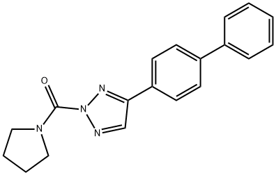 Methanone, (4-[1,1'-biphenyl]-4-yl-2H-1,2,3-triazol-2-yl)-1-pyrrolidinyl- Structural