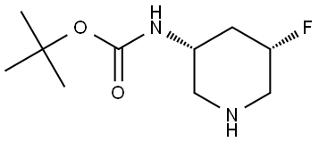 tert-butyl(3R,5S)-5-fluoropiperidin-3-ylcarbamate