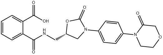 Benzoic acid, 2-[[[[(5S)-2-oxo-3-[4-(3-oxo-4-Morpholinyl)phenyl]-5-oxazolidinyl]Methyl]aMino]carbonyl]- Structural