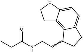 PropanaMide, N-[2-(1,2,6,7-tetrahydro-8H-indeno[5,4-b]furan-8-ylidene)ethyl]- Structural