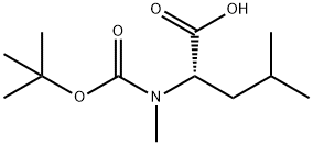 Boc-N-Methyl-DL-Leucine Structural