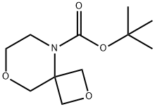 tert-Butyl 2,8-dioxa-5-azaspiro[3.5]nonane-5-carboxylate Structural