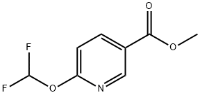 Methyl 6-(difluoroMethoxy)nicotinate Structural