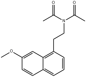 N-acetyl-N-(2-(7-Methoxynaphthalen-1-yl)ethyl)acetaMide Structural