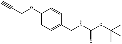 CarbaMic acid, N-[[4-(2-propyn-1-yloxy)phenyl]Methyl]-, 1,1-diMethylethyl ester Structural