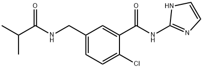 BenzaMide, 2-chloro-N-1H-iMidazol-2-yl-5-[[(2-Methyl-1-oxopropyl)aMino]Methyl] Structural