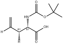 Boc-(R)-2-aMino-4- pentenoic acid Structural