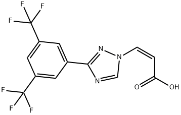 (Z)-3-(3-(3,5-bis(trifluoroMethyl)phenyl)-1H-1,2,4-triazol-1-yl)acrylic acid Structural