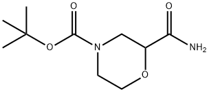 4-Boc-2-carbaMoylMorpholine Structural