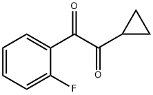 1-cyclopropyl-2-(2-fluorophenyl)ethane-1,2-dione Structural