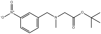 tert-Butyl 2-(N-(3-nitrobenzyl)-N-methylamino)acetate Structural