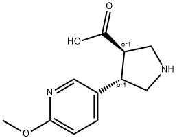 (+/-)-trans-4-(6-Methoxy-3-pyridinyl)-pyrrolidine-3-carboxylic acid