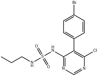 SulfaMide, N-[5-(4-broMophenyl)-6-chloro-4-pyriMidinyl]-N'-propyl- Structural