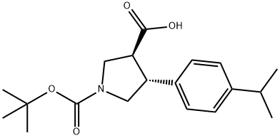 Boc-(+/-)-trans-4-(4-isopropyl-phenyl)-pyrrolidine-3-carboxylic acid