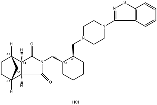 (3aR,4S,7R,7aS)-2-{(1S,2S)-2-[4-(1,2-benzisothiazol-3-yl)piperazin-1-ylMethyl]cyclohexylMethyl}hexahydro-4,7-Methano-2H-isoindole-1,3-dione hydrochloride