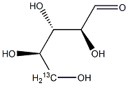 D-Lyxose-5-13C Structural